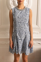 Çiçek Desenli Mini Elbise