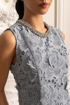 Çiçek Desenli Mini Elbise