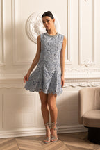 Çiçek Desenli Mini Elbise