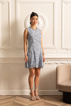 Çiçek Desenli Mini Elbise