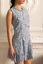 Çiçek Desenli Mini Elbise