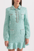 Payetli Süslemeli Örme Elbise