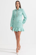 Payetli Süslemeli Örme Elbise