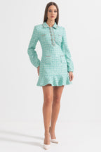 Payetli Süslemeli Örme Elbise