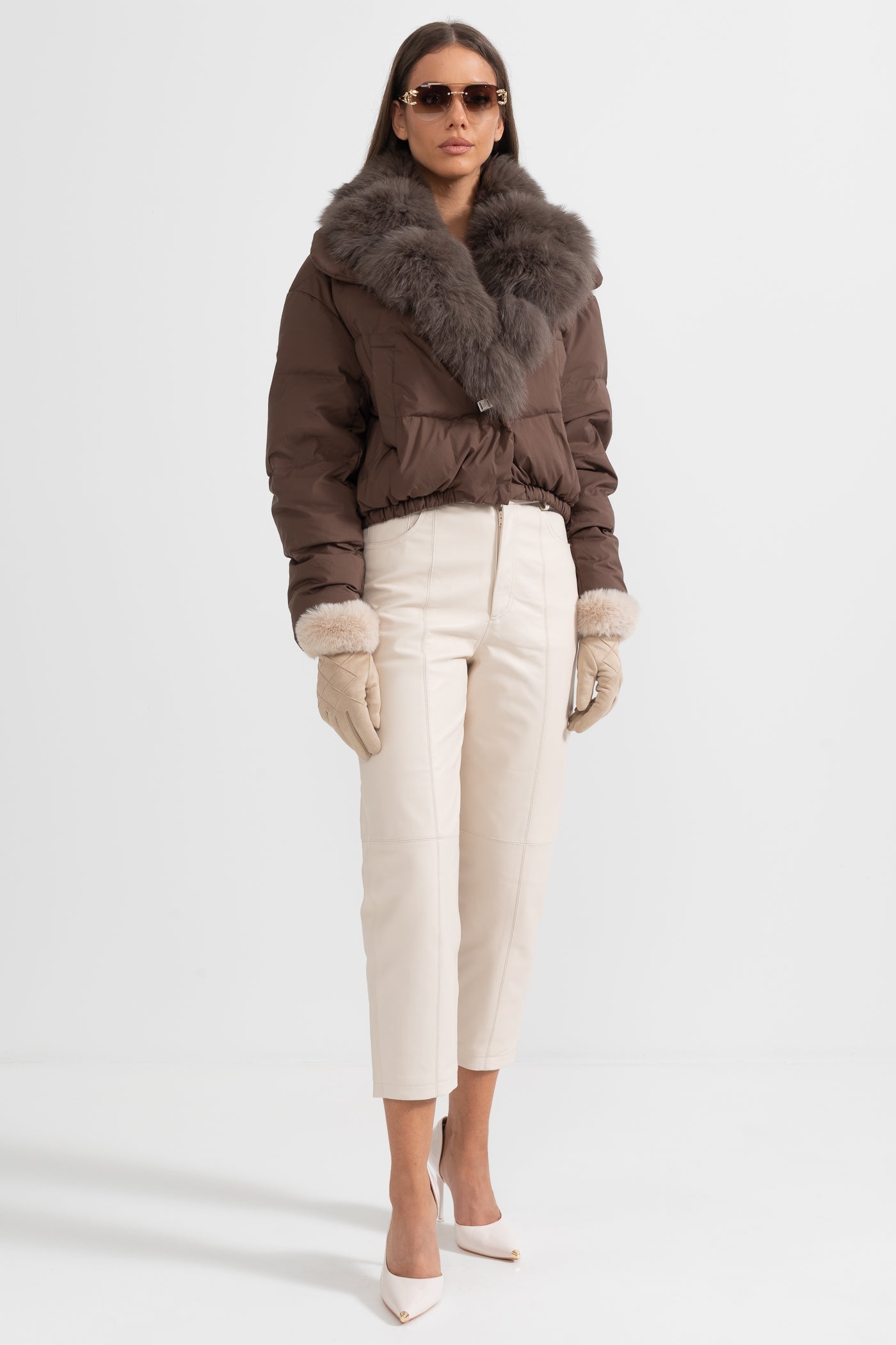 kürk detay puffer mont
