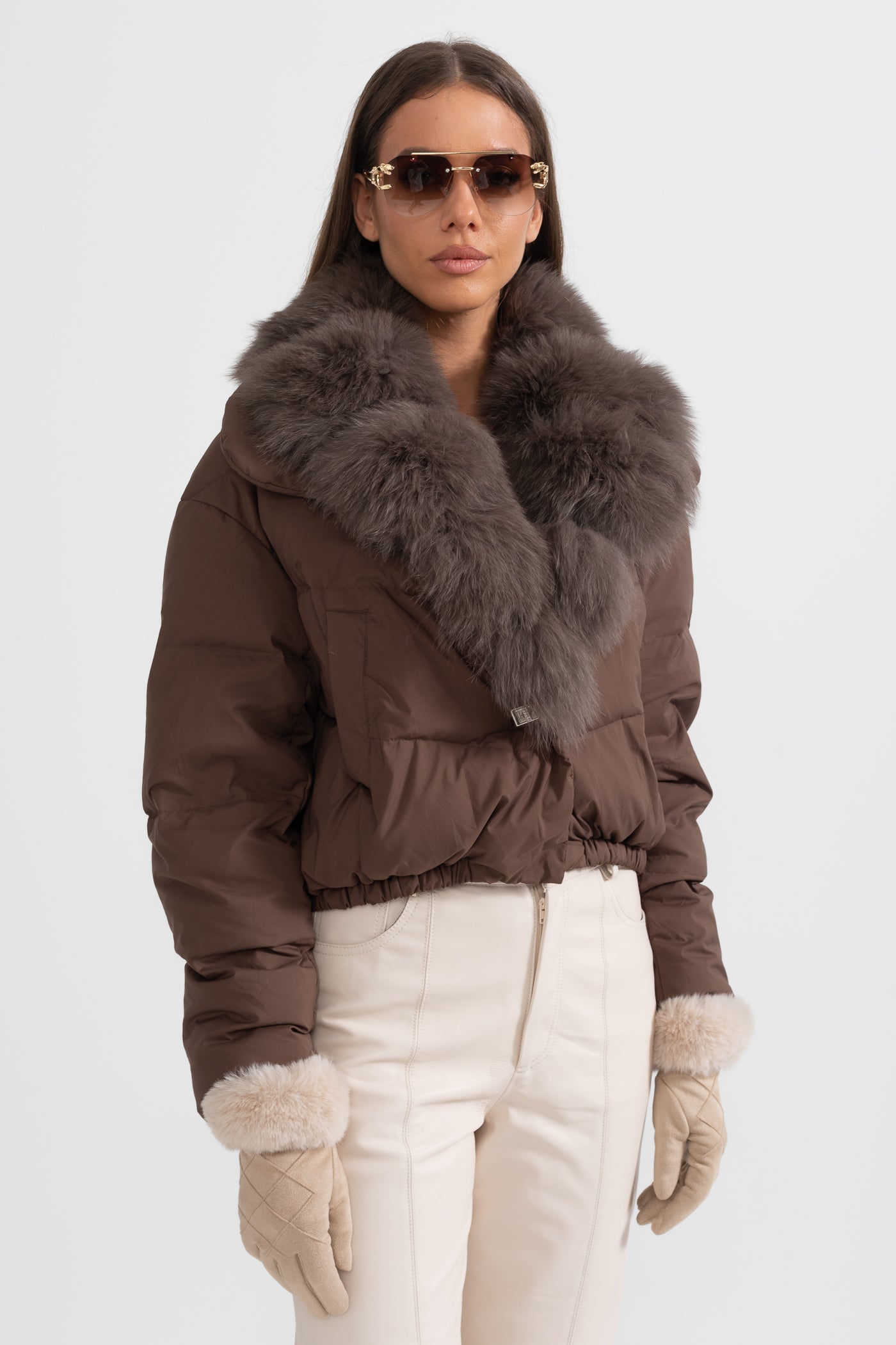 kürk detay puffer mont