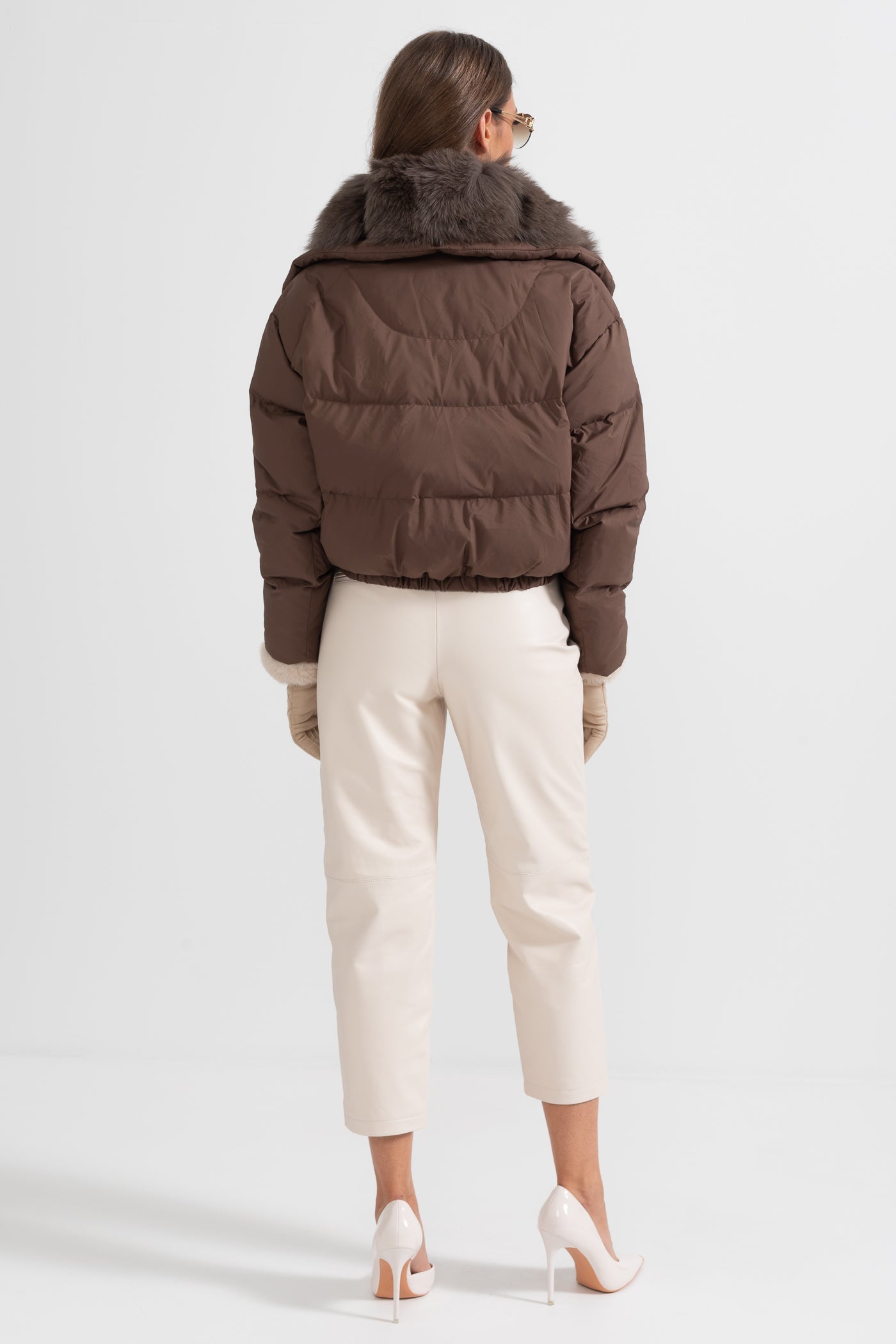 kürk detay puffer mont