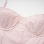 Soleil pileli midi elbise