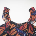 Coralie kelebek midi elbise