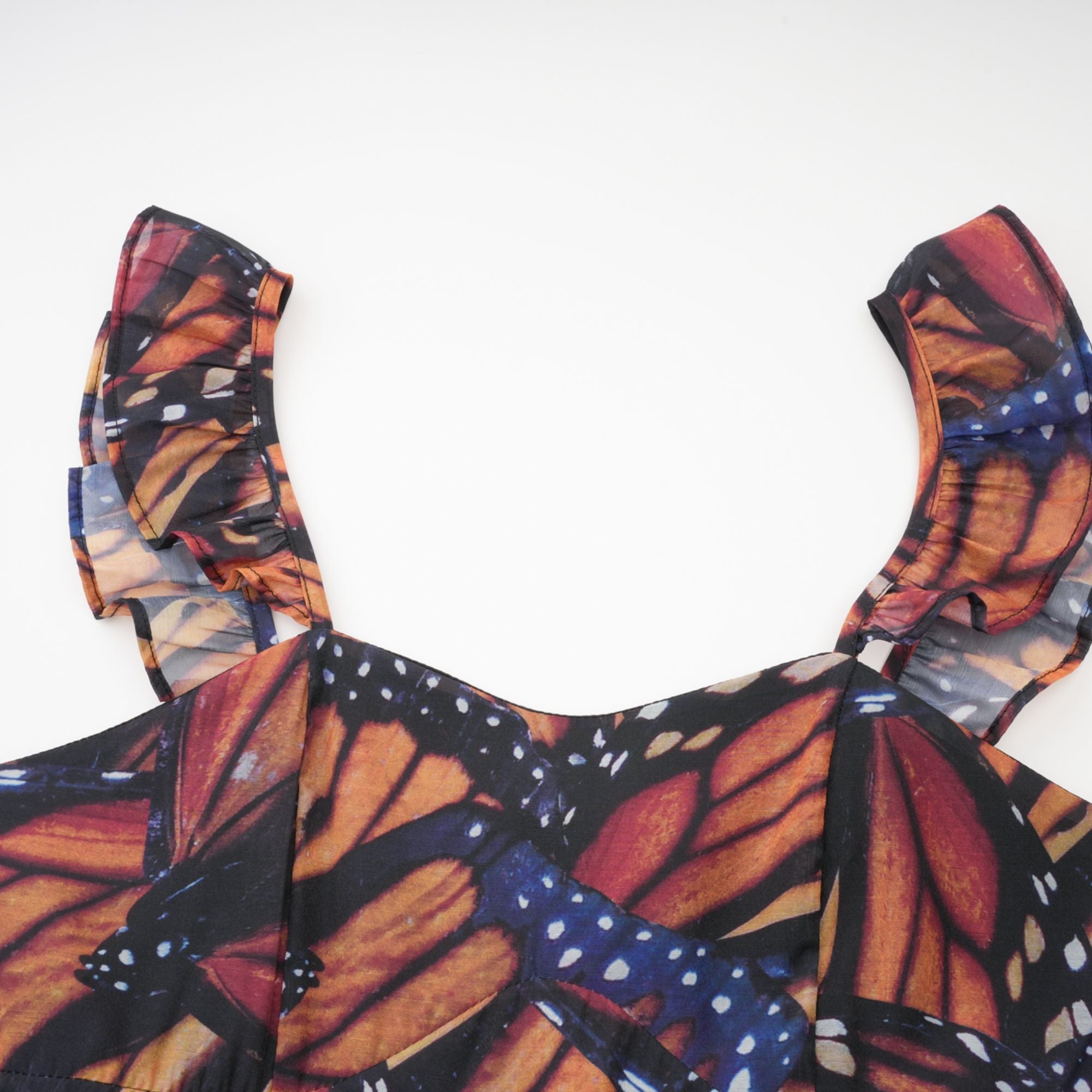 Coralie kelebek midi elbise