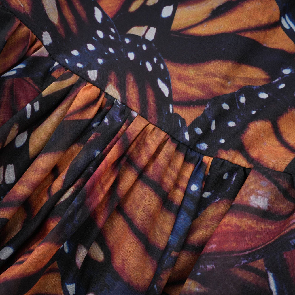 Coralie kelebek midi elbise