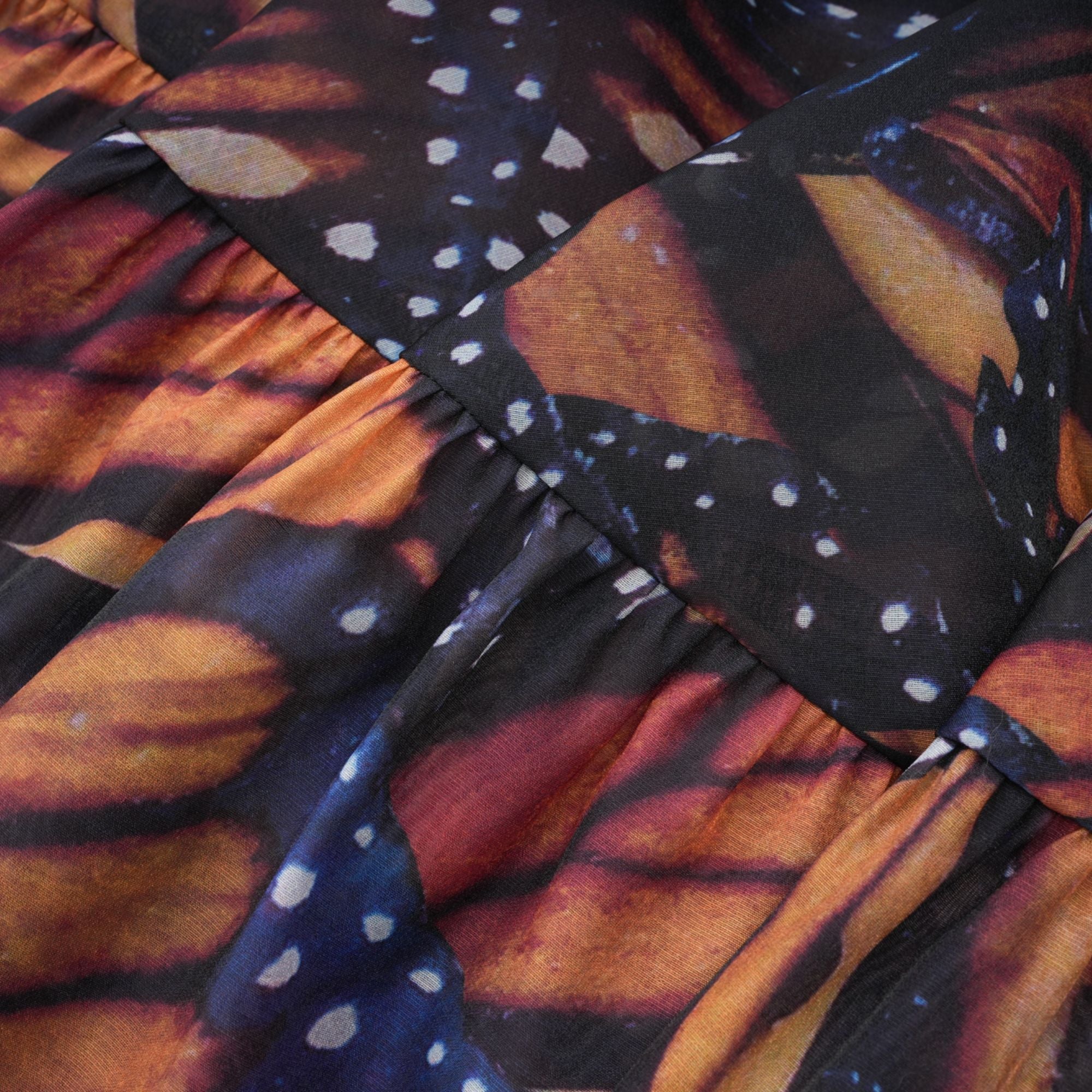 Coralie kelebek midi elbise