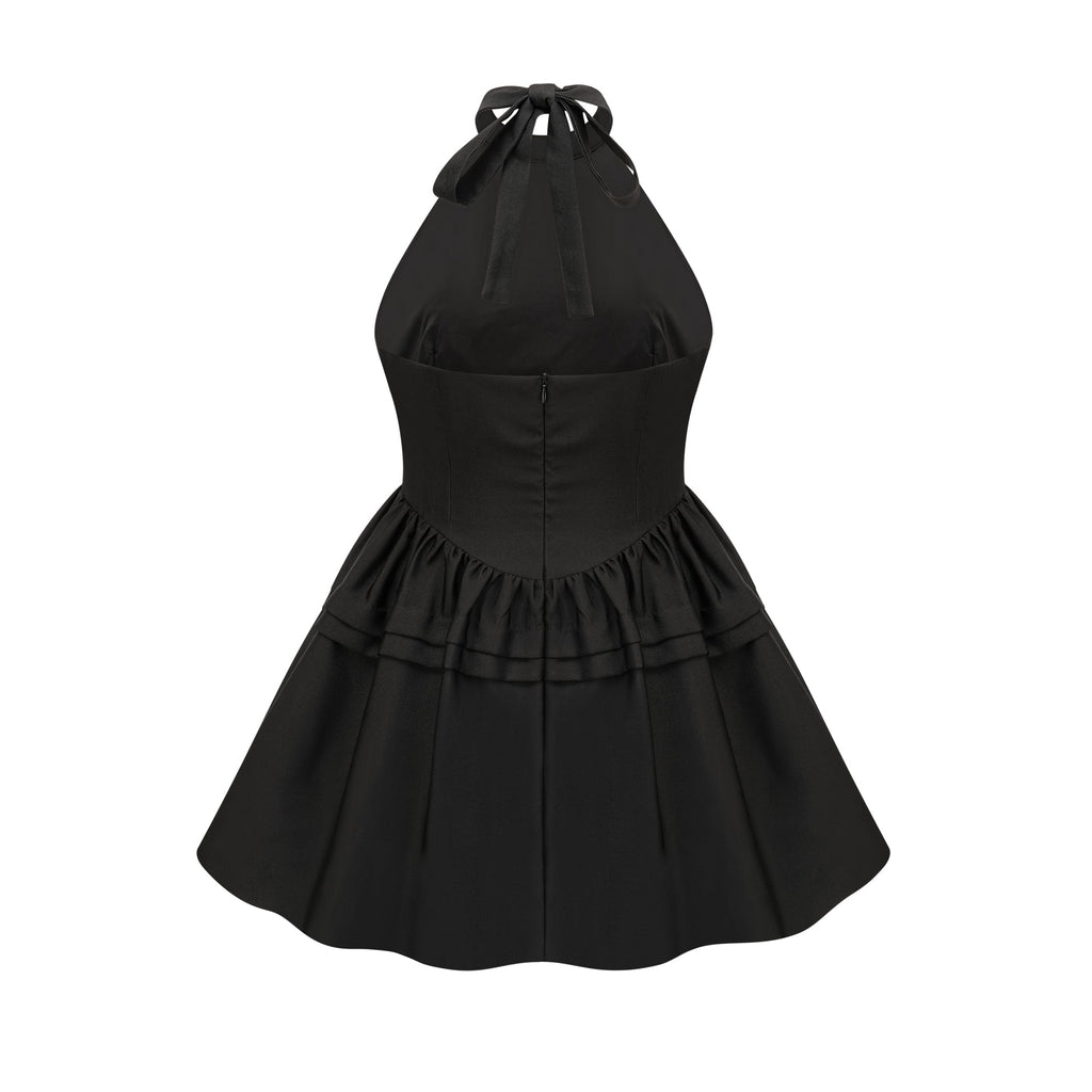 Stefania aplikeli mini elbise