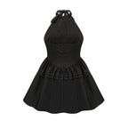 Stefania aplikeli mini elbise