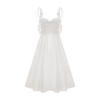 Hélène korse midi elbise