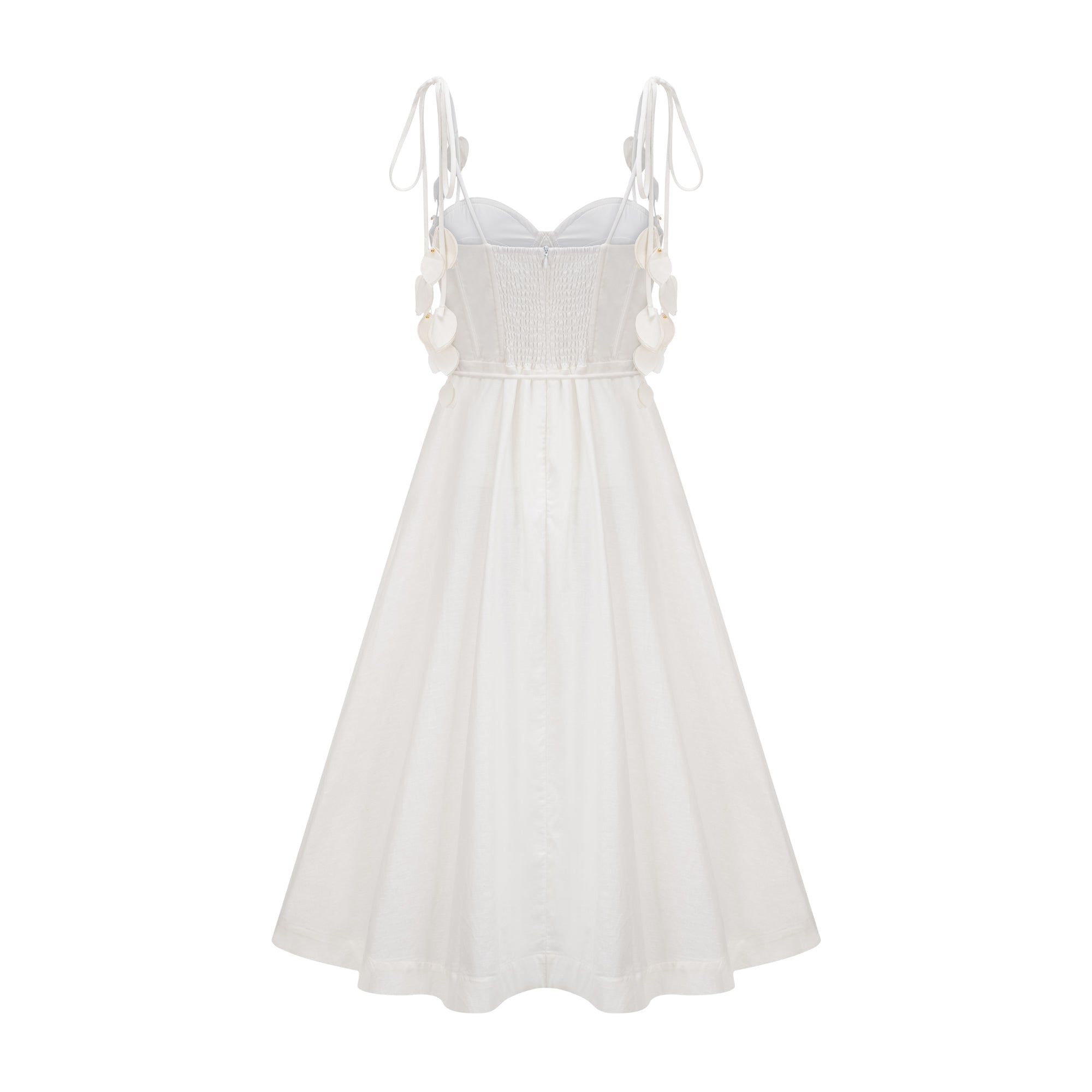 Hélène korse midi elbise