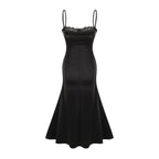 Larisa dantel midi elbise