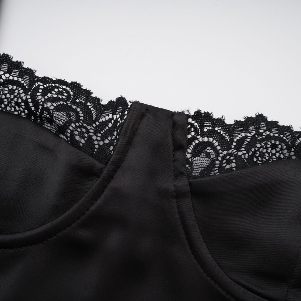 Larisa dantel midi elbise