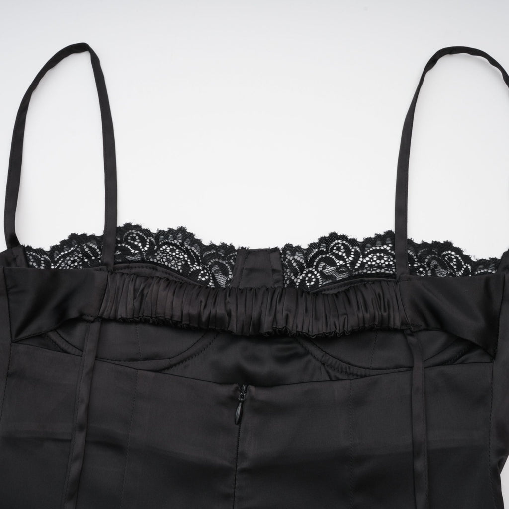 Larisa dantel midi elbise