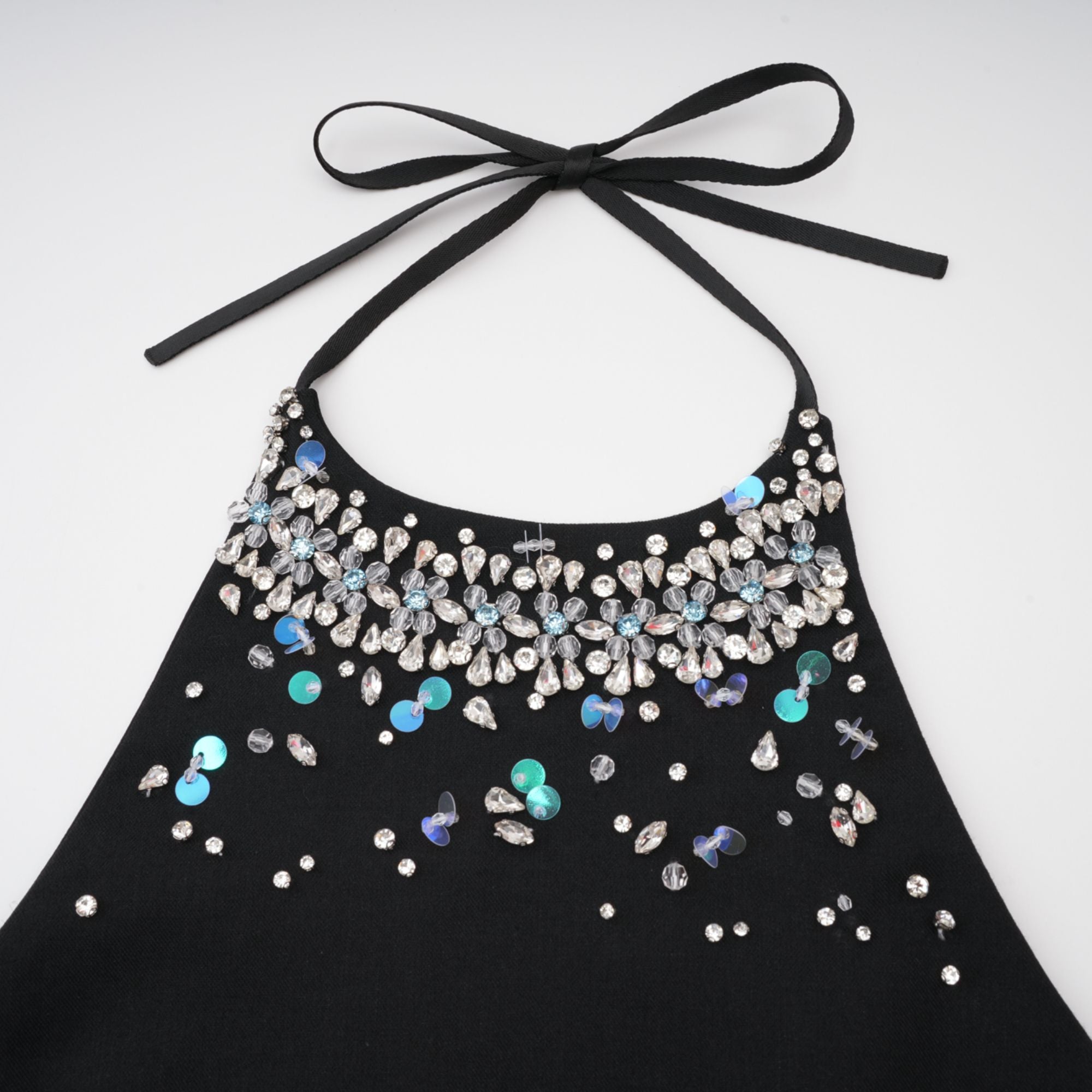 Fionula kristal mini elbise