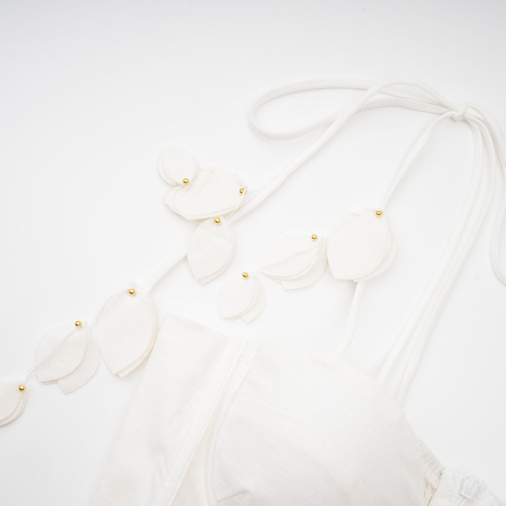 Hélène korse midi elbise