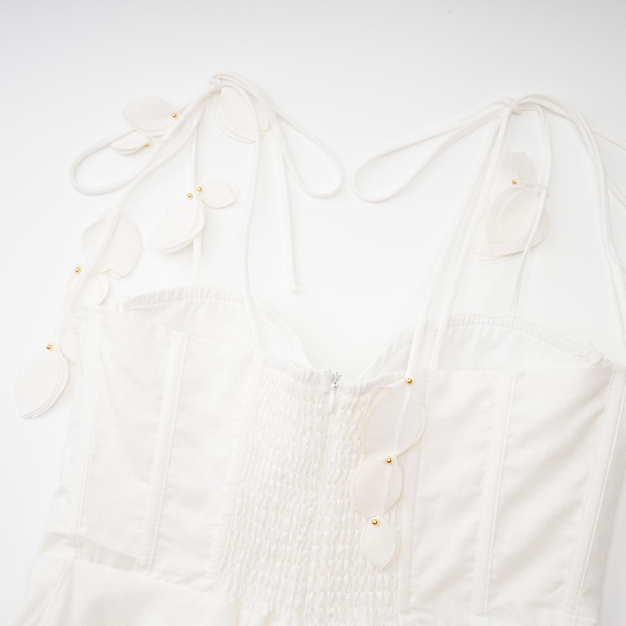 Hélène korse midi elbise