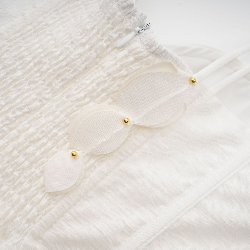 Hélène korse midi elbise