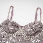 Lucena süsleme mini elbise