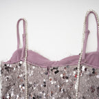 Lucena süsleme mini elbise