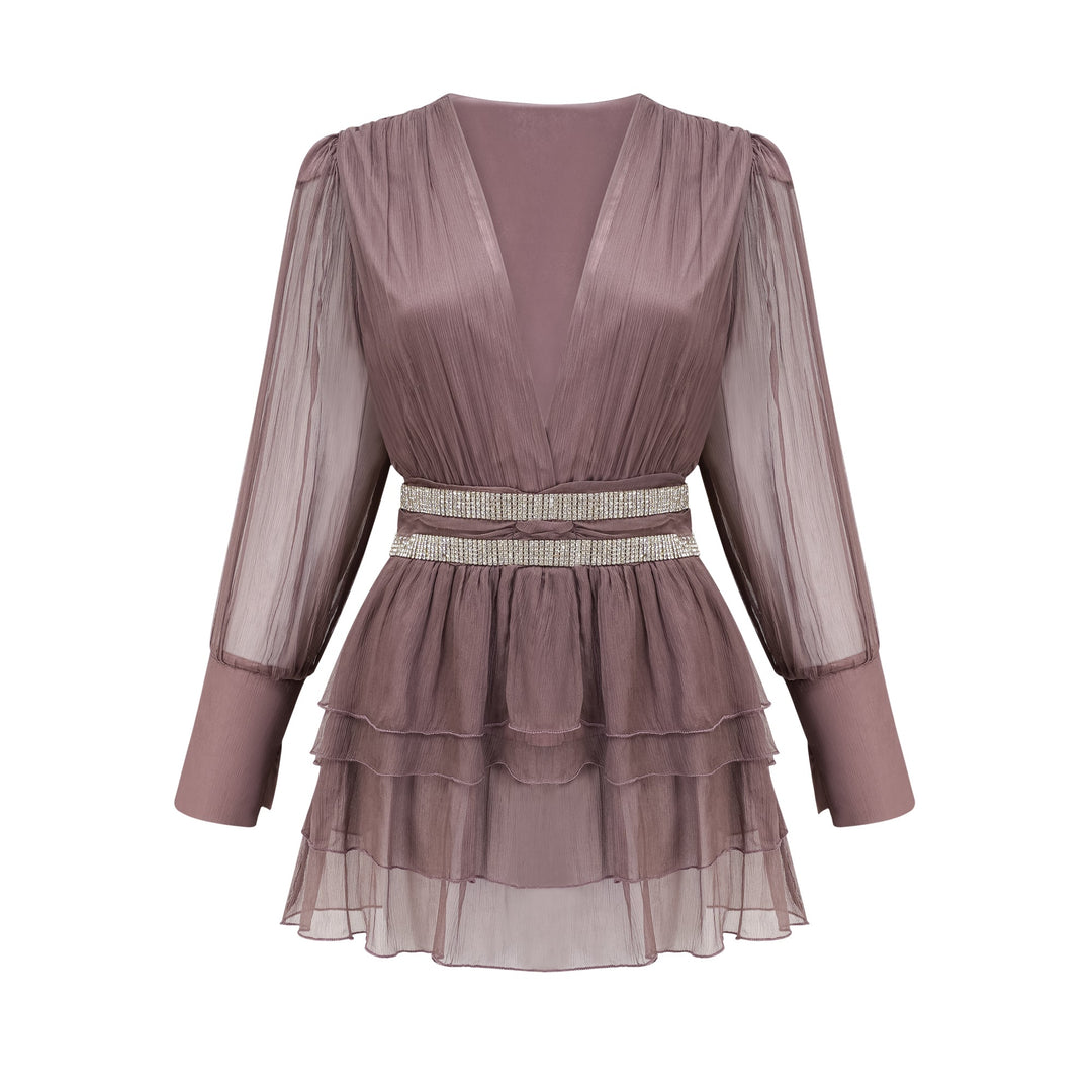 Ellica kristal mini elbise