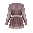 Ellica kristal mini elbise