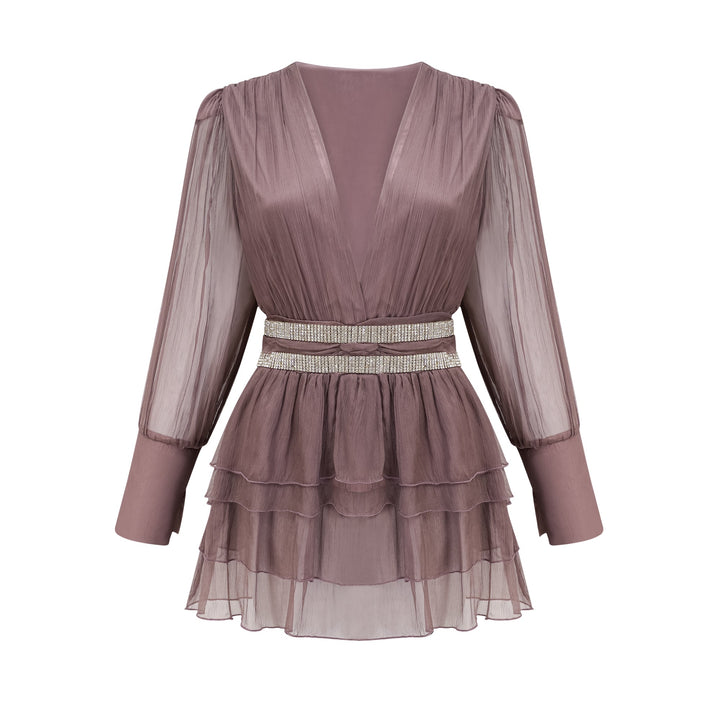 Ellica kristal mini elbise