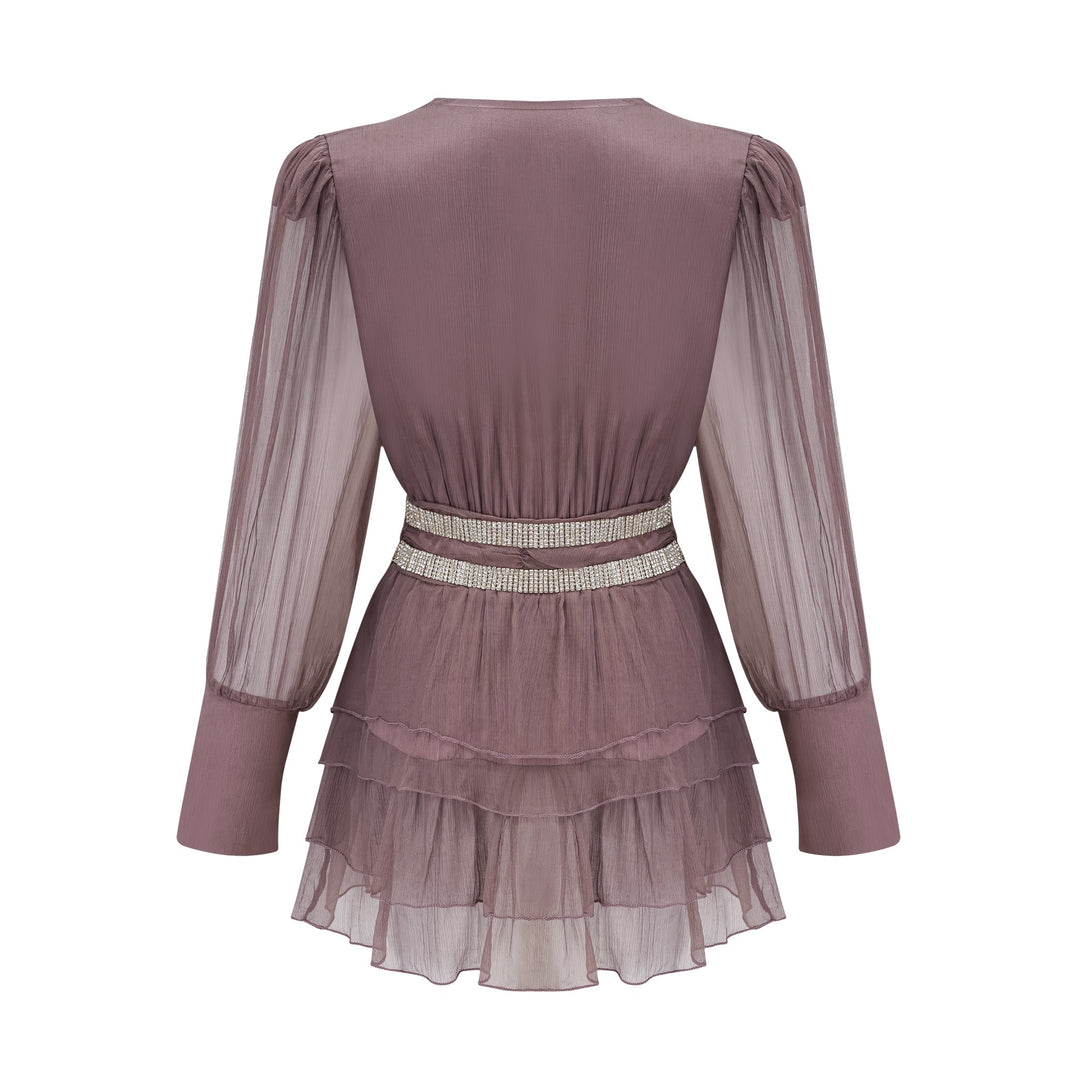 Ellica kristal mini elbise