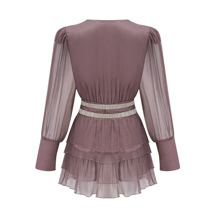 Ellica kristal mini elbise