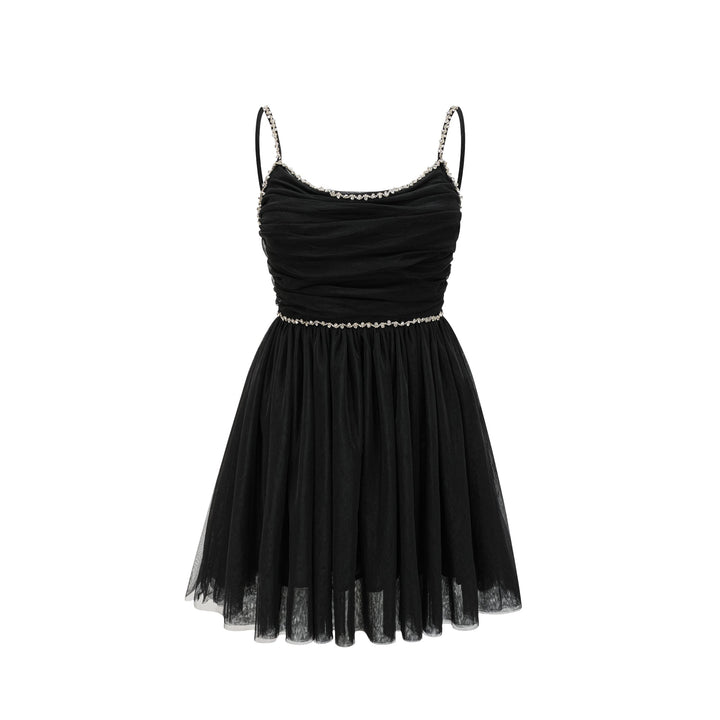 Catriona tül mini elbise