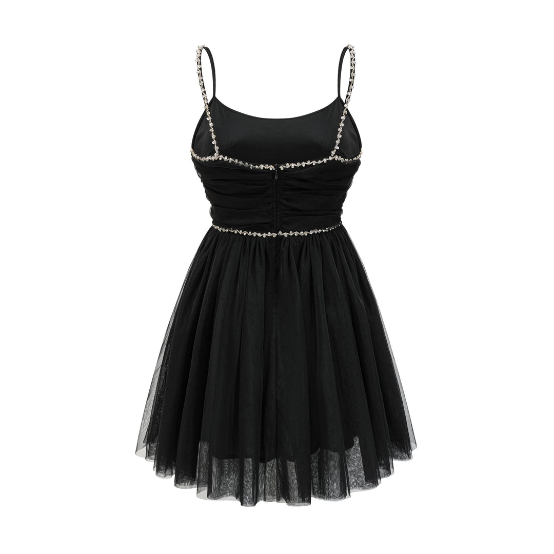 Catriona tül mini elbise