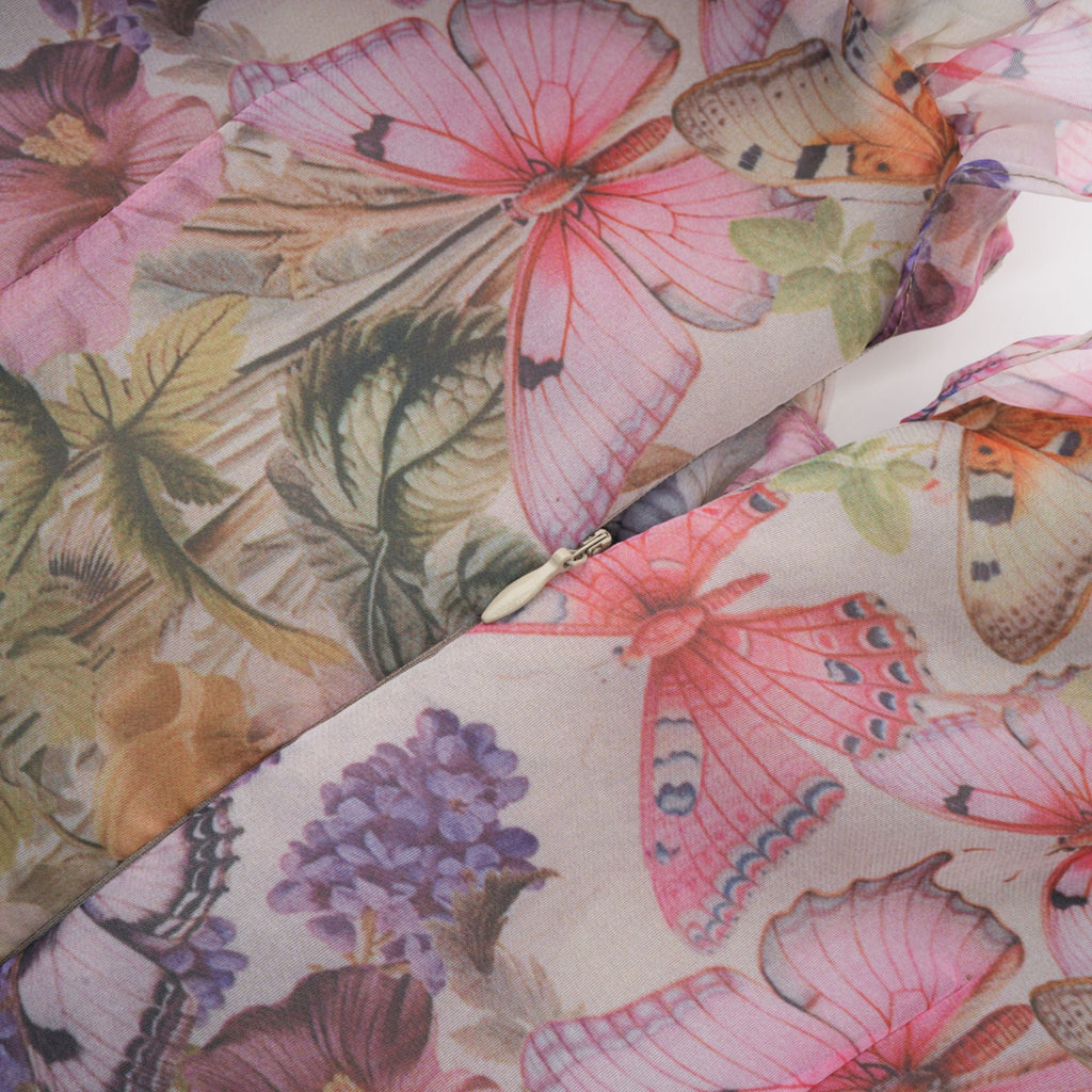 Margaux fırfır midi elbise