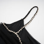 Catriona tül mini elbise