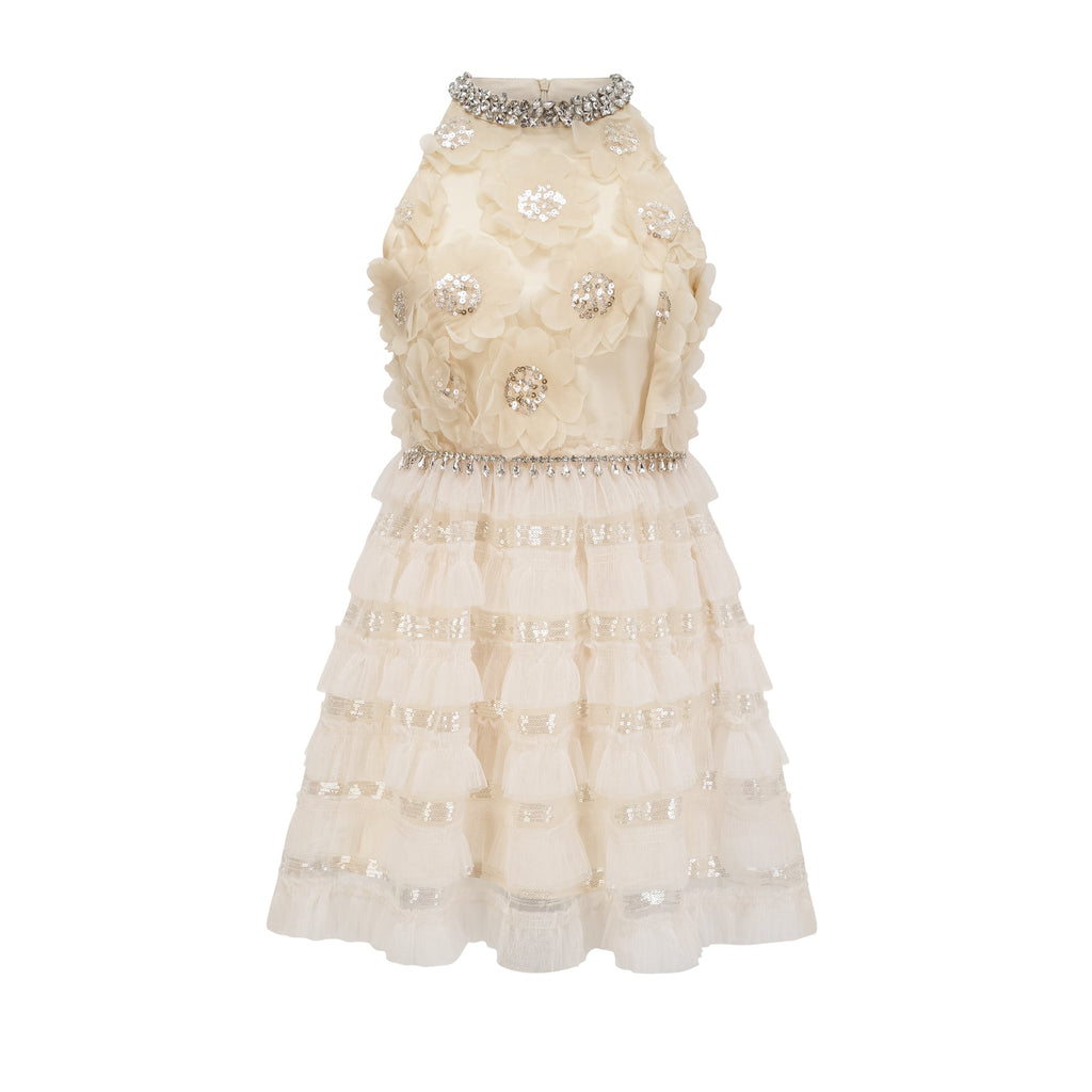 Lavinia çiçek mini elbise