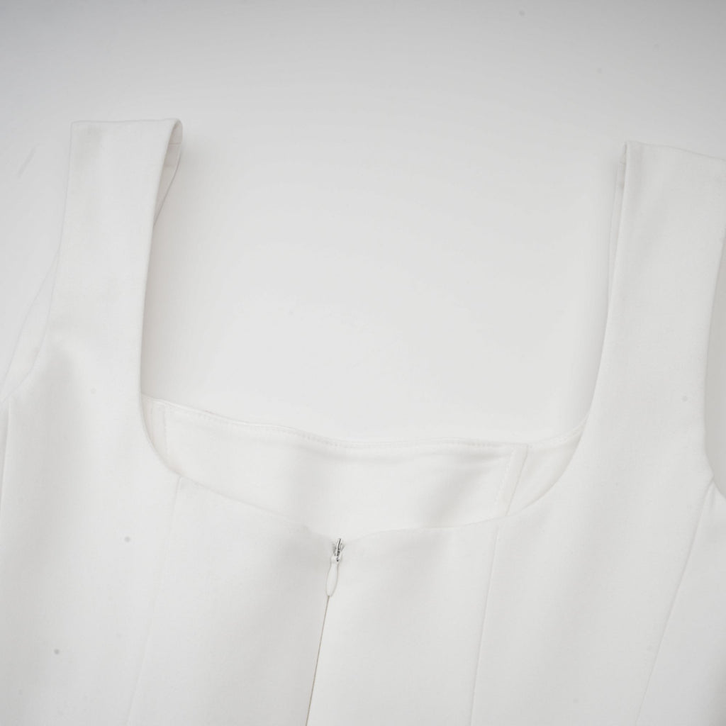 Sadie pileli korse maksi elbise