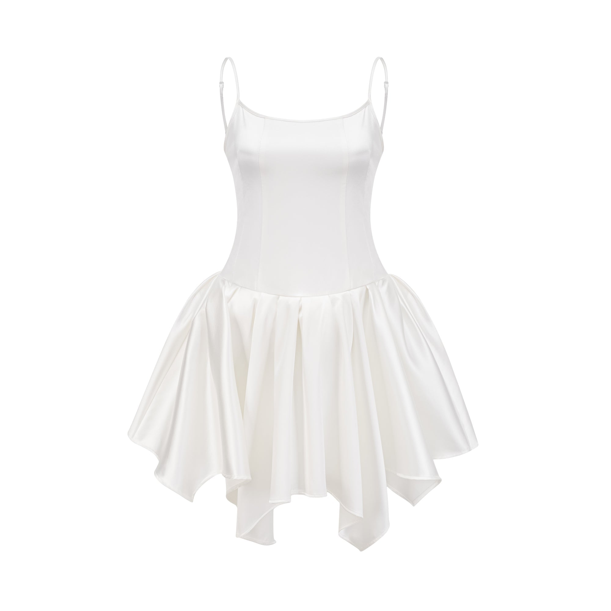 Lanetta saten mini elbise