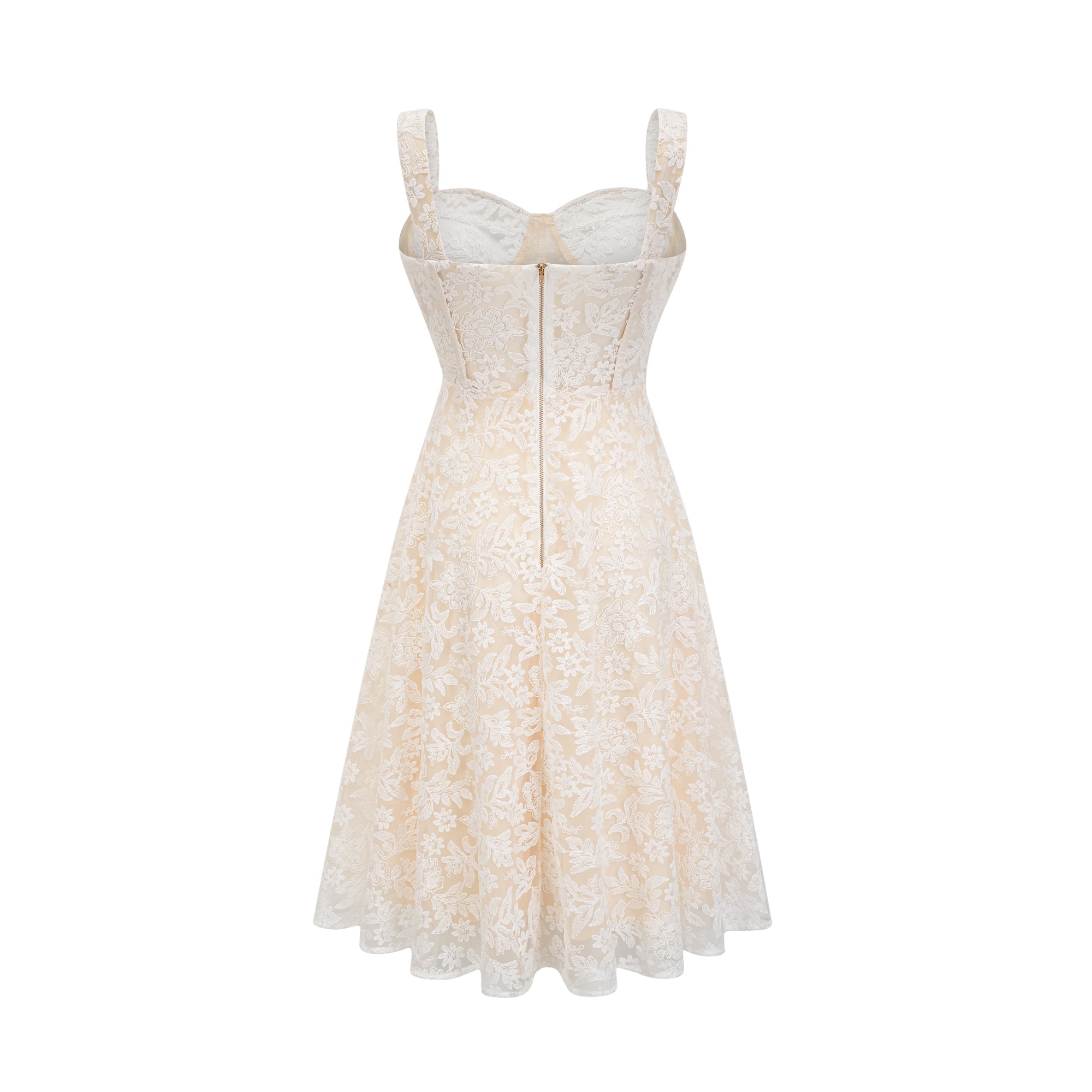 Gaia korse midi elbise