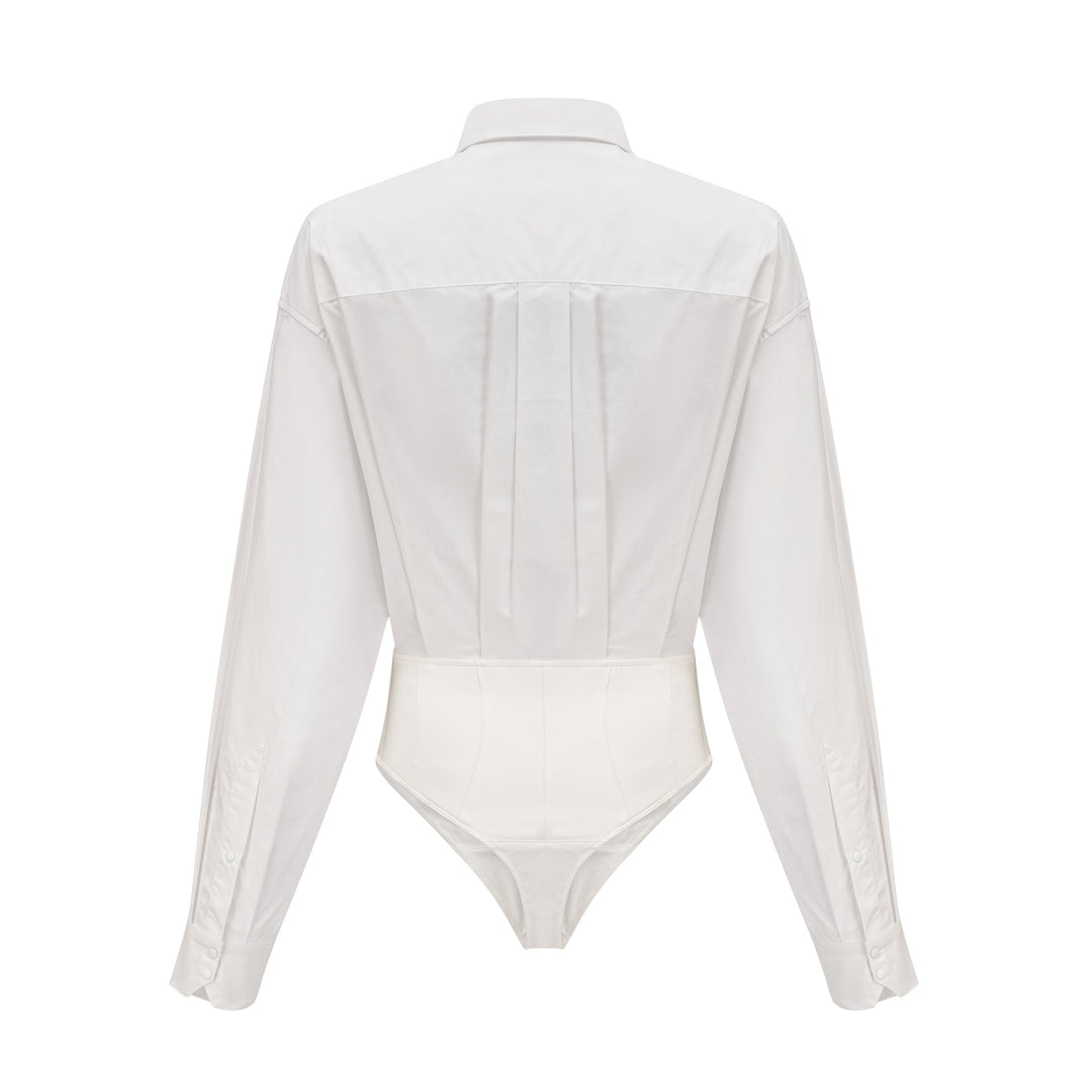 Joan poplin mini elbise