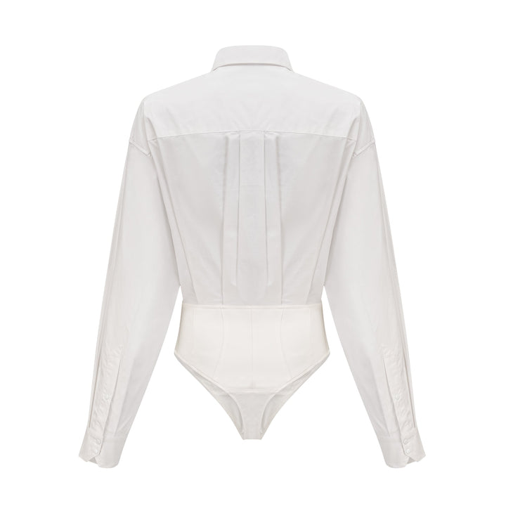 Joan poplin mini elbise