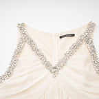 Roseline süslemeli mini elbise