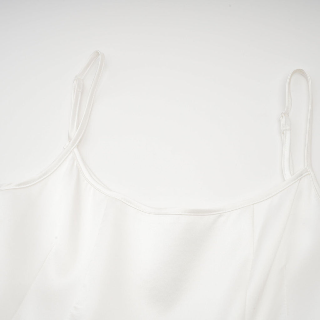 Lanetta saten mini elbise