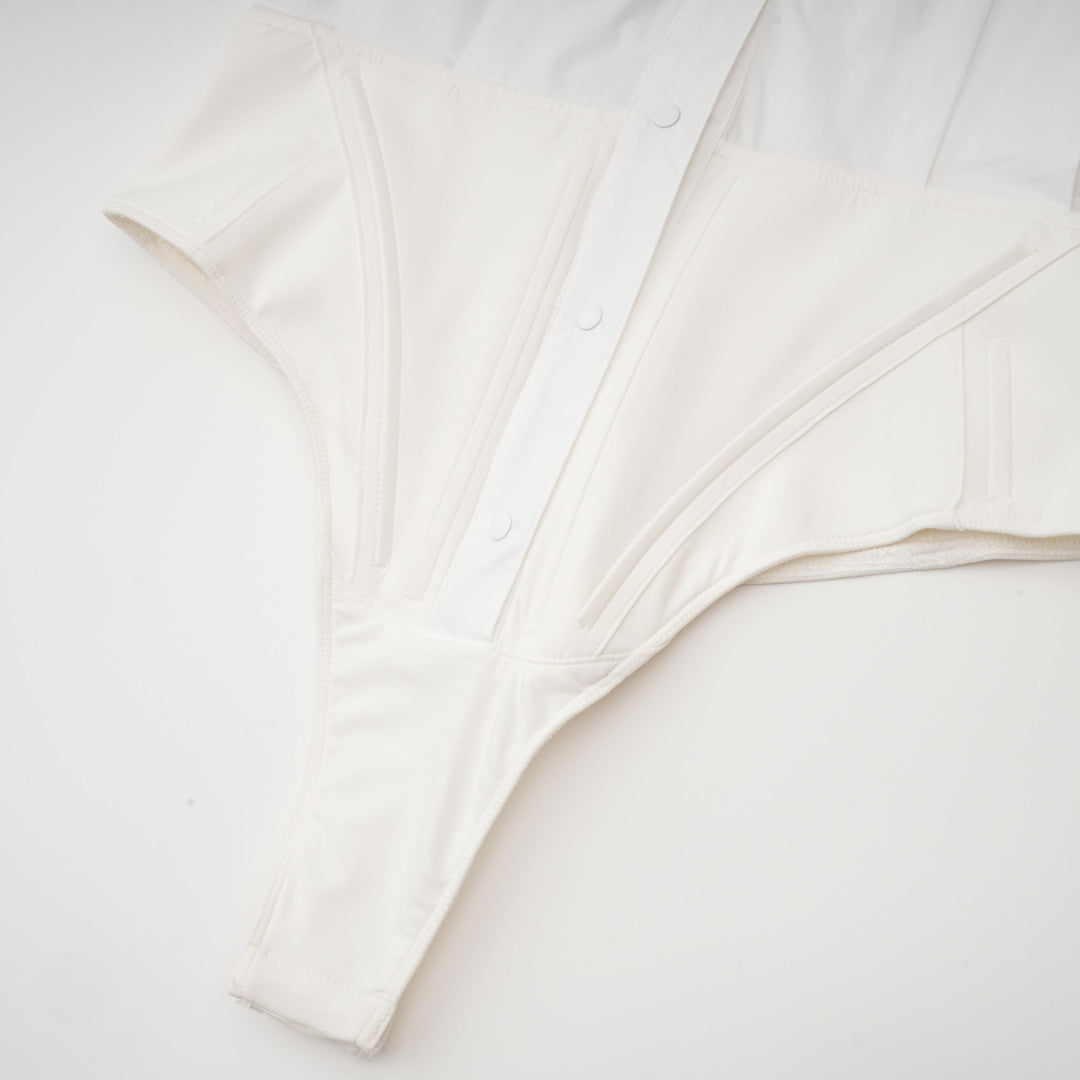 Joan poplin mini elbise