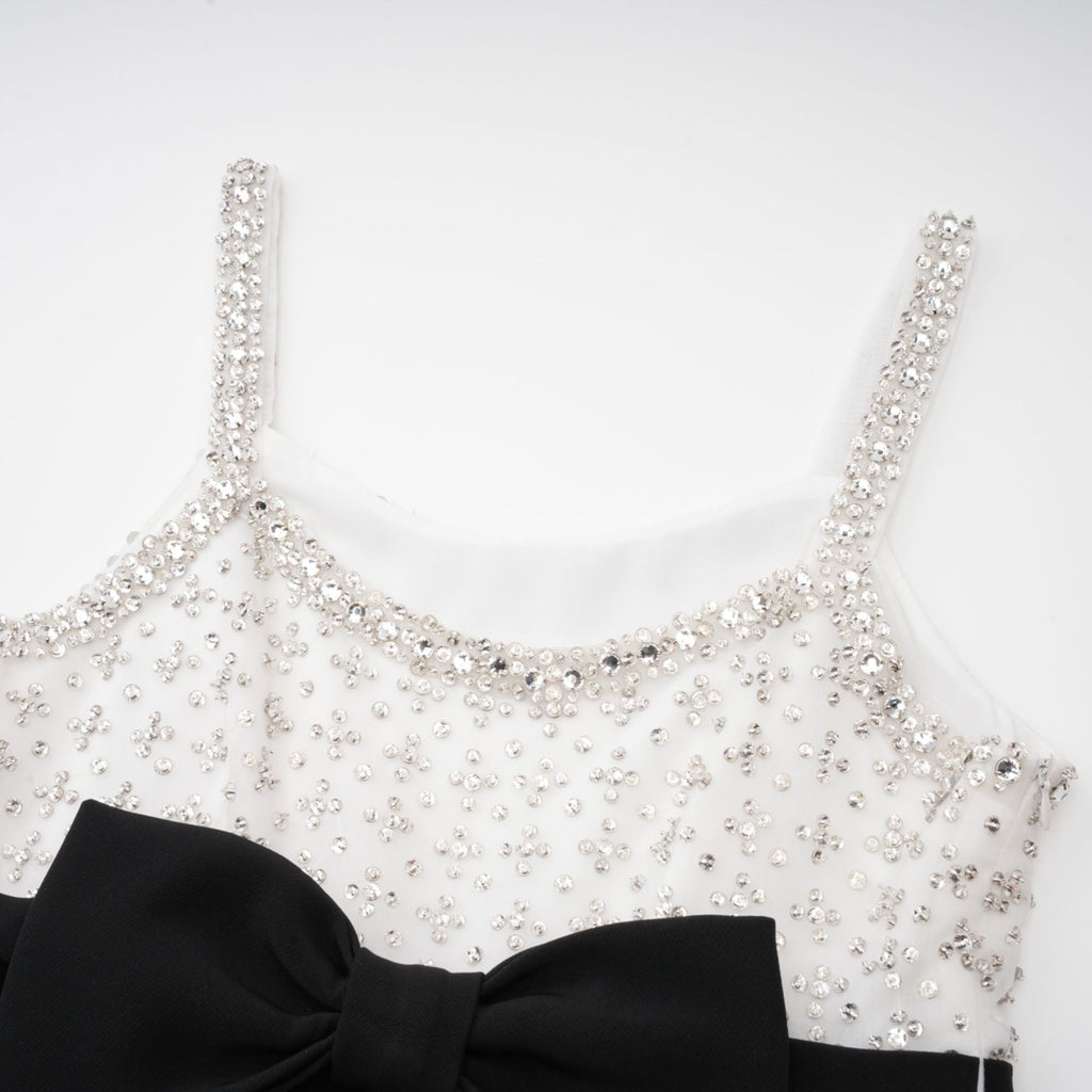 Parisa fiyonklu mini elbise