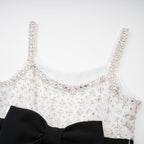 Parisa fiyonklu mini elbise