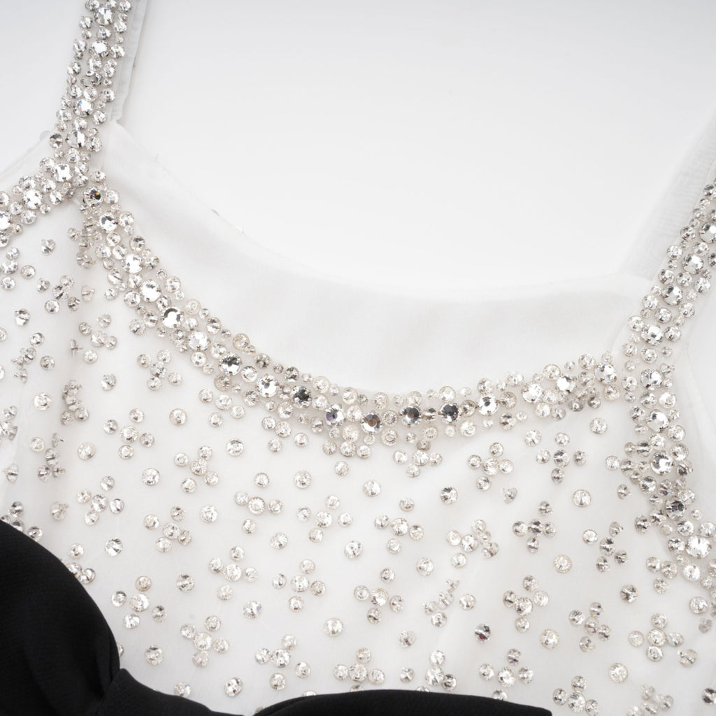 Parisa fiyonklu mini elbise